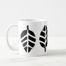 Blätter Muster Potato Druck Kaffeetasse