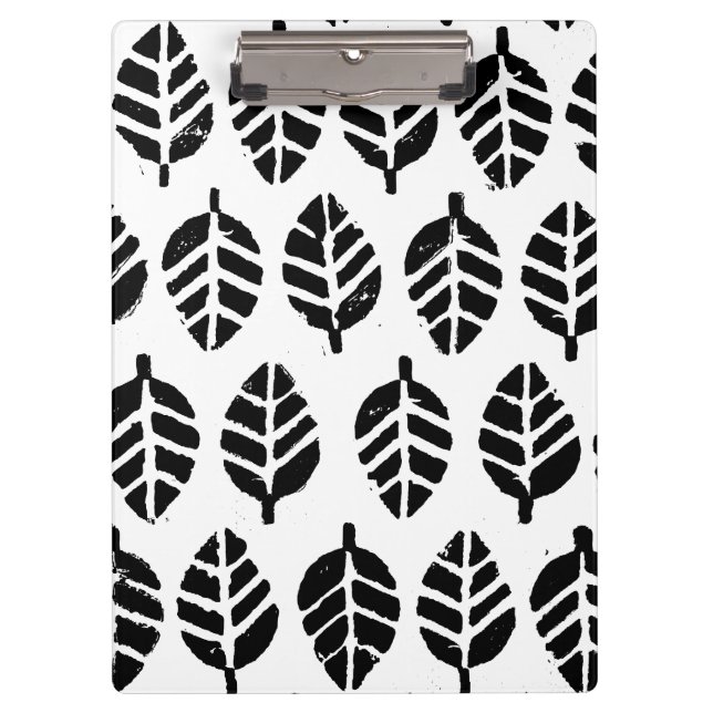 Blätter Muster Potato Druck Klemmbrett (Vorderseite)