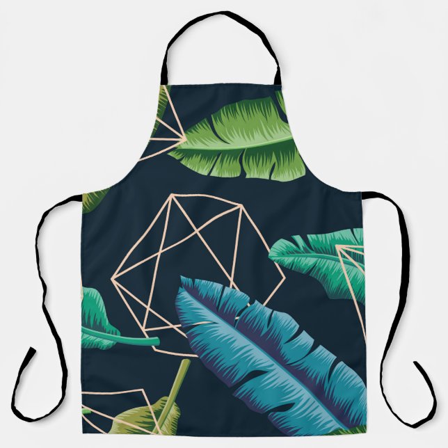 Blätter nahtlos mit abstraktem polygonal li schürze (Vorderseite)