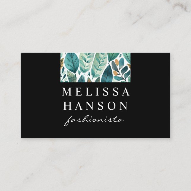 Blätter | Natur Visitenkarte (Vorderseite)