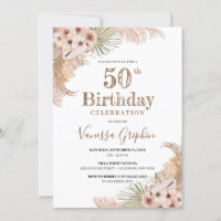 Blätter Pampas Grass 50. Geburtstag getrocknete Pa