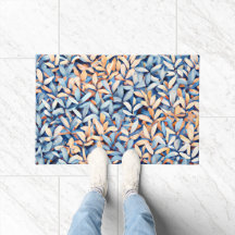 Blätter Pastel Blue und Peach