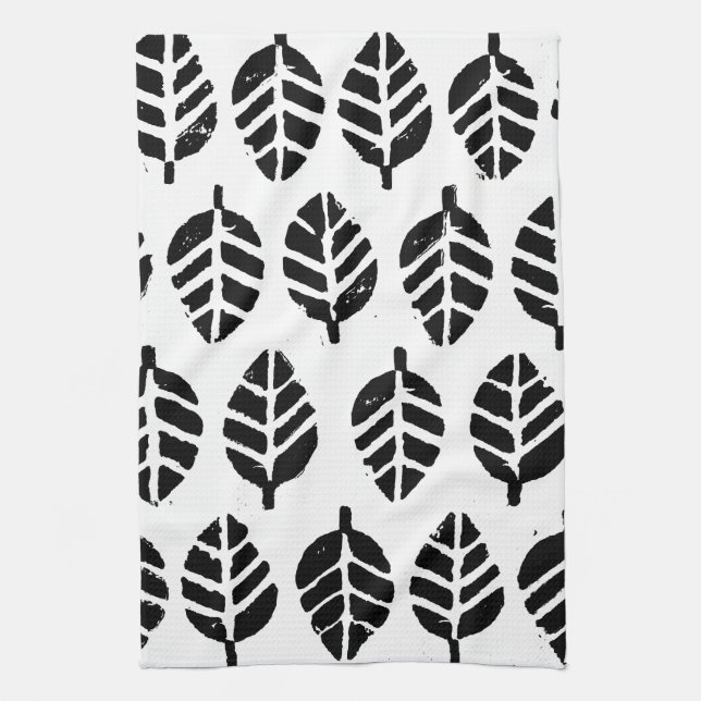 Blätter Pattern Potato Print Kitchen Handtücher (Vertikal)