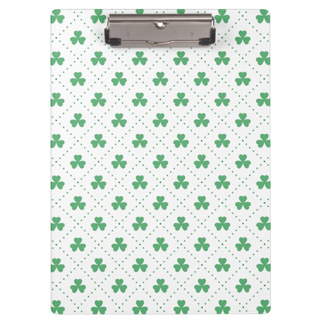 Blätter Pattern St. Patrick's Day-23223 Klemmbrett (Vorderseite)