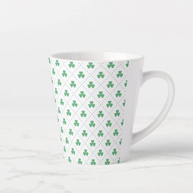 Blätter Pattern St. Patrick's Day-23223 Milchtasse (Rechts)