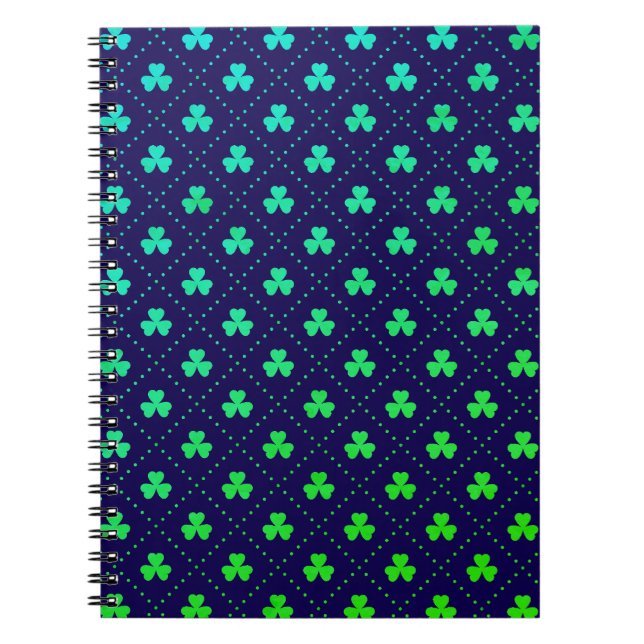 Blätter Pattern St. Patrick's Day-23223 Notizblock (Vorderseite)