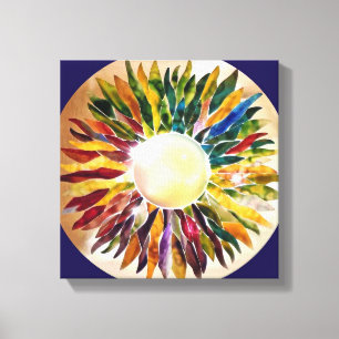 Blätter Pearl Modern Art Canvas Print Leinwanddruck