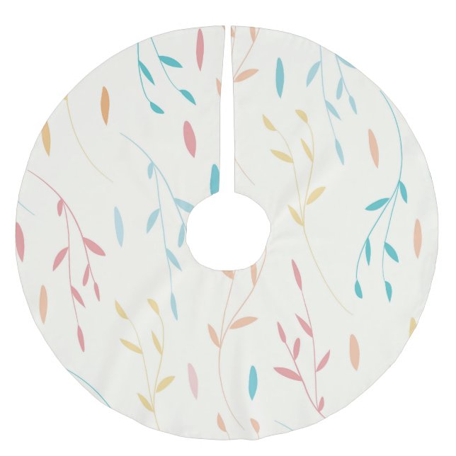 Blätter Polyester Weihnachtsbaumdecke (Vorderseite)