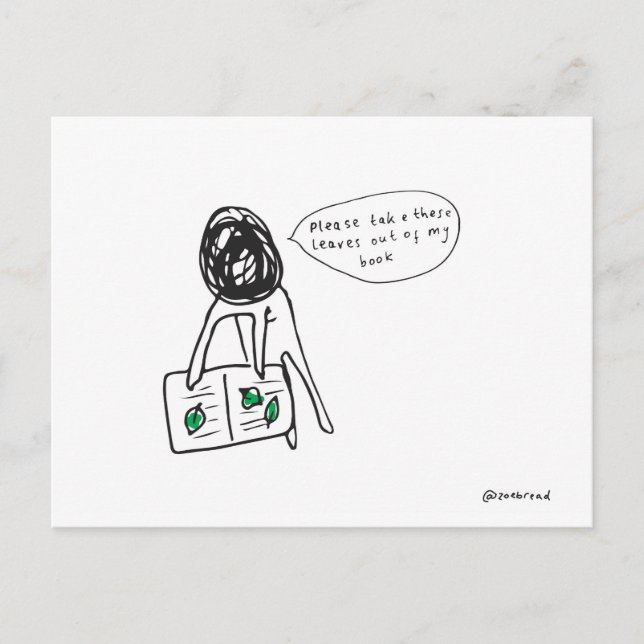 Blätter Postkarte (Vorderseite)