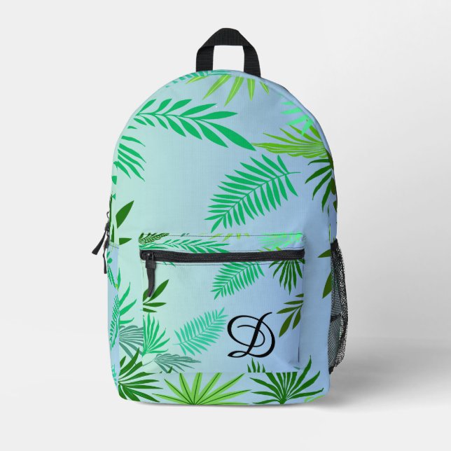 Blätter safari bedruckter rucksack (Vorderseite)