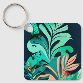 Blätter Schlüsselanhänger