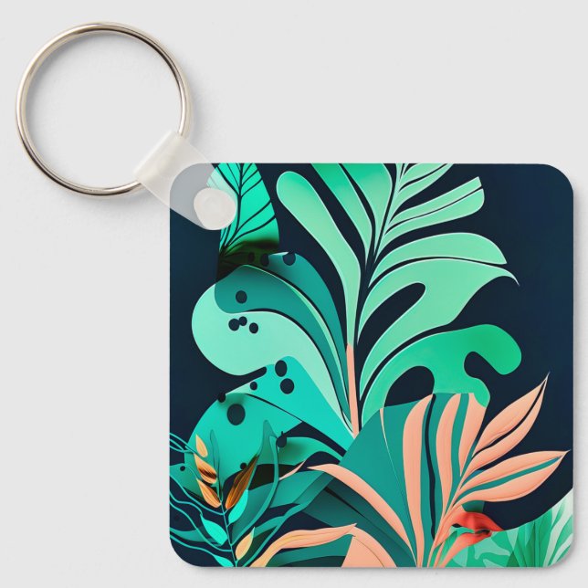 Blätter Schlüsselanhänger (Vorderseite)