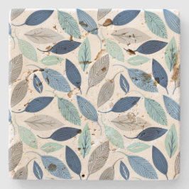 Blätter Steinuntersetzer