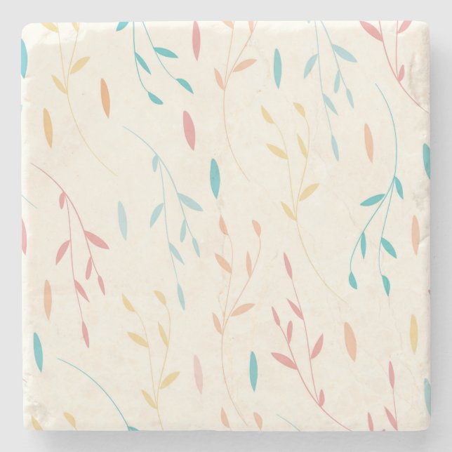 Blätter Steinuntersetzer (Vorderseite)