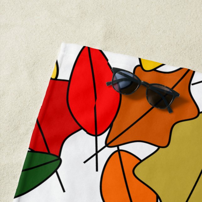 Blätter Strandtuch (Beispiel)