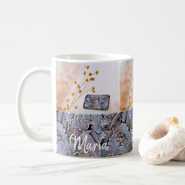Blätter Tasse (Mit Donut)