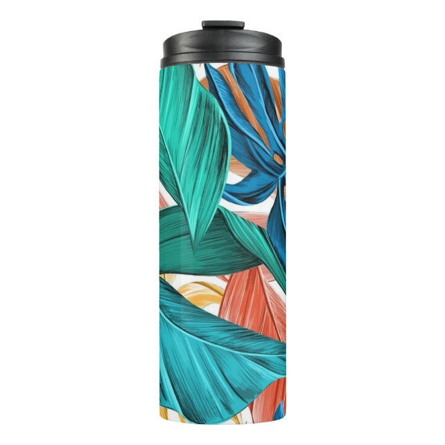 Blätter Thermal Tumbler Thermosbecher (Vorderseite)