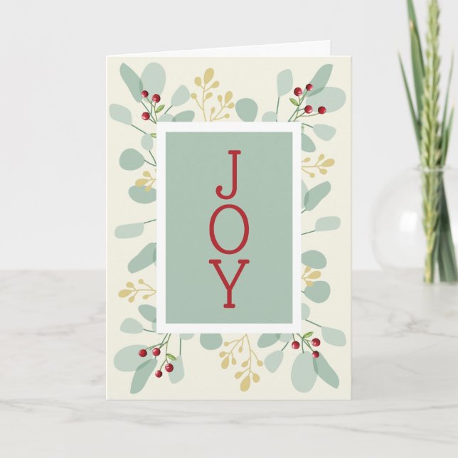 Blätter und Berries Weihnachten (Vorderseite)