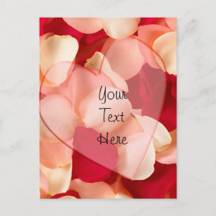 Blätter und Blätter der Rose schlicht Postkarte
