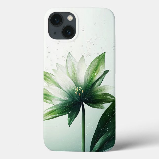 Blätter und Blumen Case-Mate iPhone Hülle (Rückseite)
