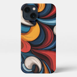 Blätter und Blumen iPhone 13 Hülle