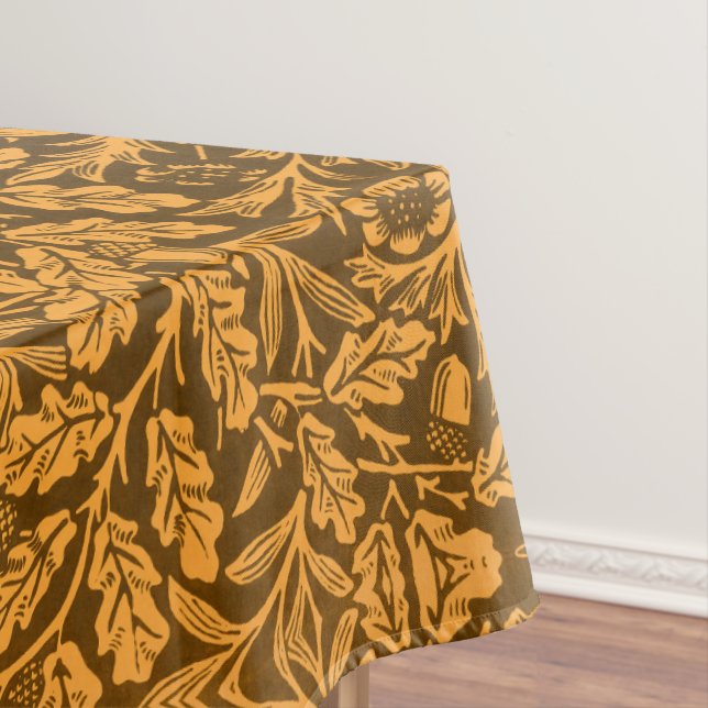 Blätter und Blumenmuster aus Eichen und Korallen Tischdecke (Beispiel)