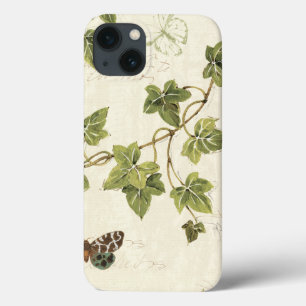 Blätter und ein Schmetterling iPhone 13 Hülle