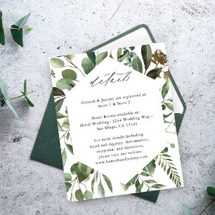Blätter und Eukalyptus - rustikale Details Flyer