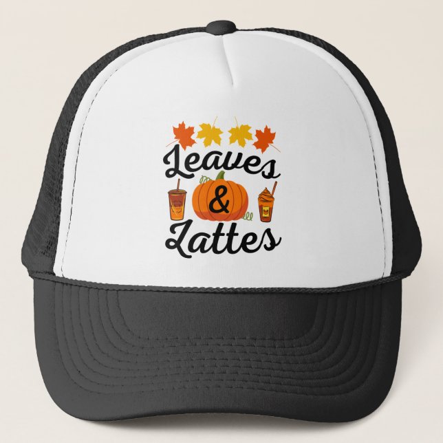 Blätter und Herbst Truckerkappe (Vorderseite)