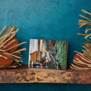 Blätter und Hummerstifte   Pittenweem, Schottland Fotoplatte