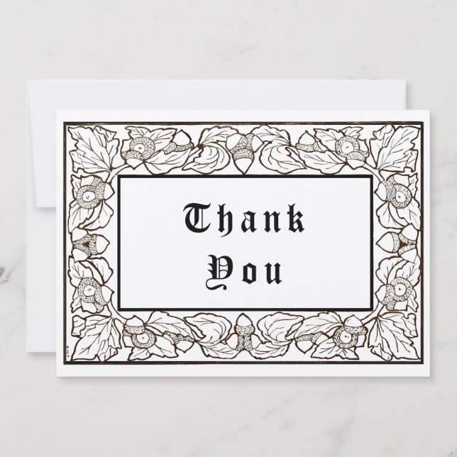 Blätter und Kunsthandwerk Dankeskarte (Vorderseite)