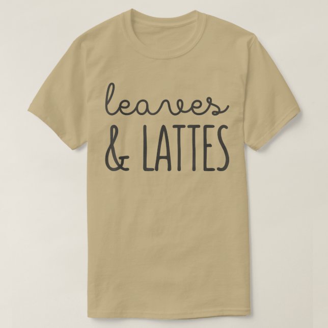 Blätter und Latten Herbst T-Shirt (Design vorne)