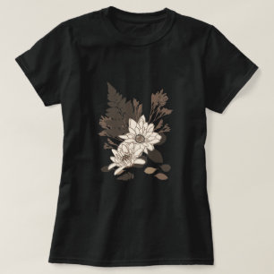Blätter und Milchprodukte - durchsichtig auf Creme T-Shirt