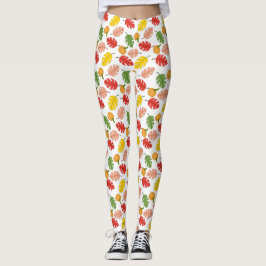 Blätter und Pumpkins Leggings
