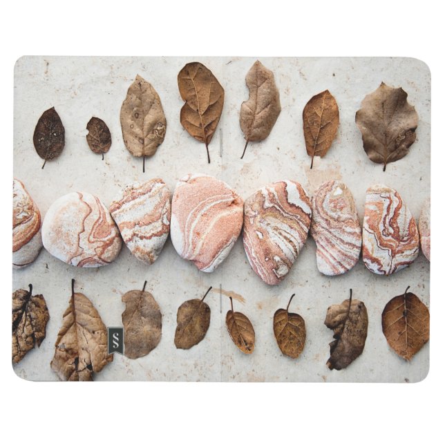 Blätter und Sanstone Taschennotizbuch (Vorderseite)