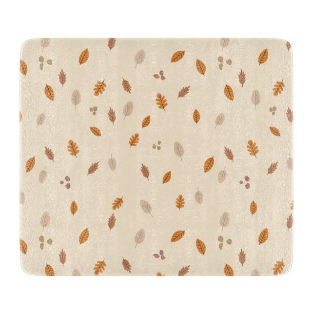 Blätter und Zweige Lichtfeuerverbinder Schneidebrett (Vorderseite)