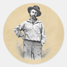 Blätter von Grass Whitman Classic Portrait Sticker