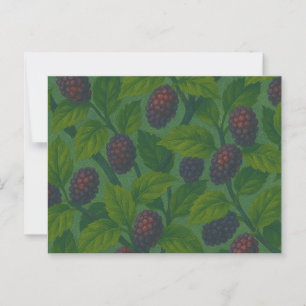 Blätter von Mulberry Bush Nature Lieben Postkarte