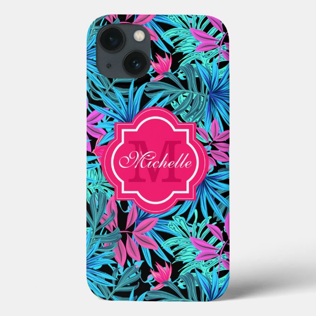 Blätter von tropischen hawaiianischen aquamarinen  Case-Mate iPhone hülle (Rückseite)