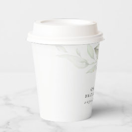 Blätter Wasserfarbene Grünanlagen und Gärten Elega Pappbecher