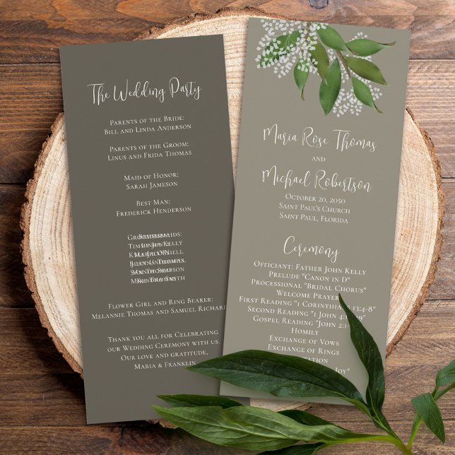 Blätter zur Blumenfeier Programm (Von Creator hochgeladen)