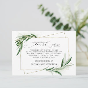 Blätter zur Feier des Fotos des Lebens im liebende Dankeskarte