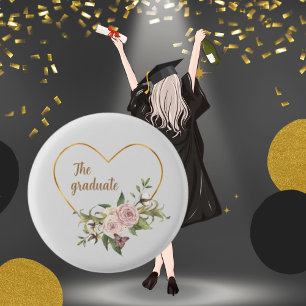 Blätter zur Gestaltung der  mit floralen Blume Button