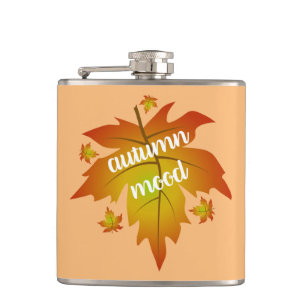 Blätter zur Stimmungstyp im Herbst Flachmann