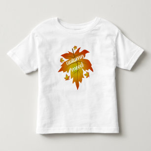 Blätter zur Stimmungstyp im Herbst Kleinkind T-shirt