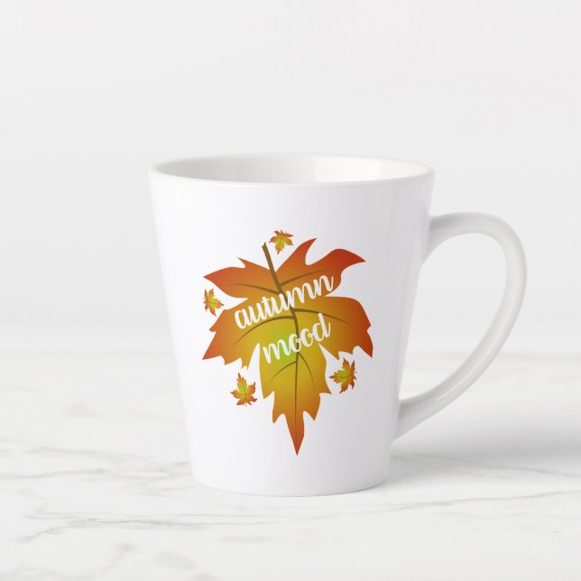 Blätter zur Stimmungstyp im Herbst Milchtasse (Rechts)