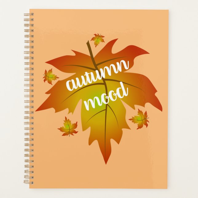 Blätter zur Stimmungstyp im Herbst Planer (Vorderseite)