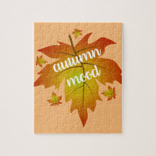Blätter zur Stimmungstyp im Herbst Puzzle
