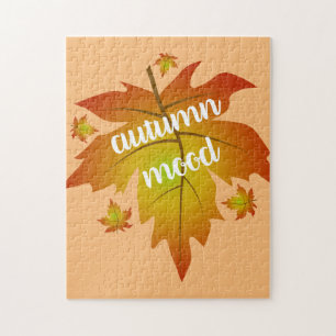 Blätter zur Stimmungstyp im Herbst Puzzle