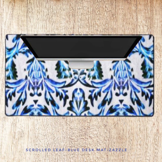 Blätterblau Schreibtischunterlage (Von Creator hochgeladen)